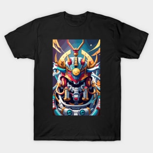 Mecha Oni Samurai Mask T-Shirt